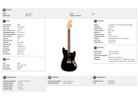 Fender Squier Sonic Mustang HH LRL BLK Fender Squier Sonic Mustang HH LRL BLK